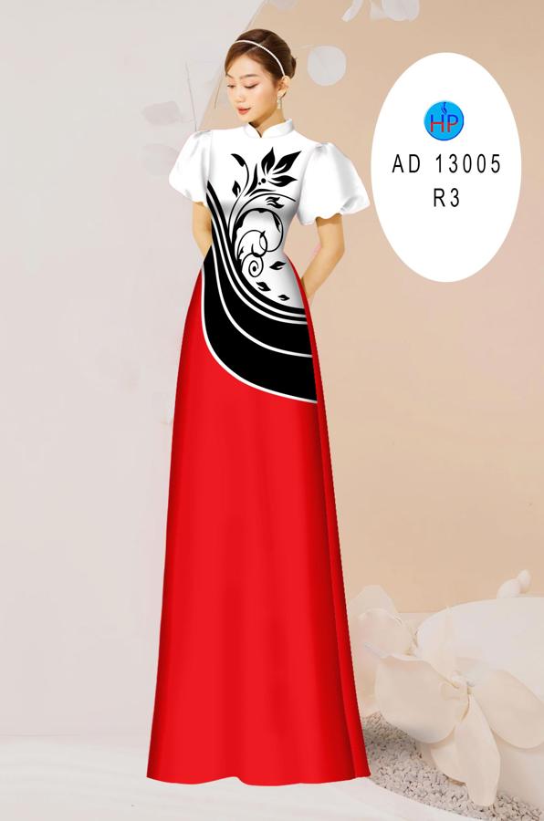 Vải Áo Dài Hoa In 3D AD 13005 3